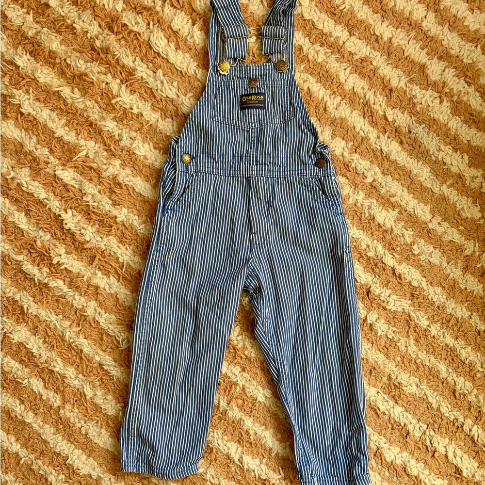 Vintage Oshkosh Striped Overalls